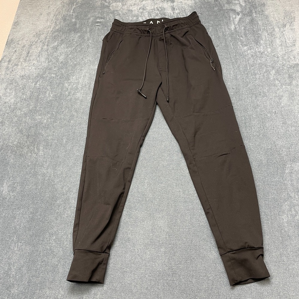 American Eagle Jogger Pants Mens XS Black Drawstring Waistband Pockets Mid Rise